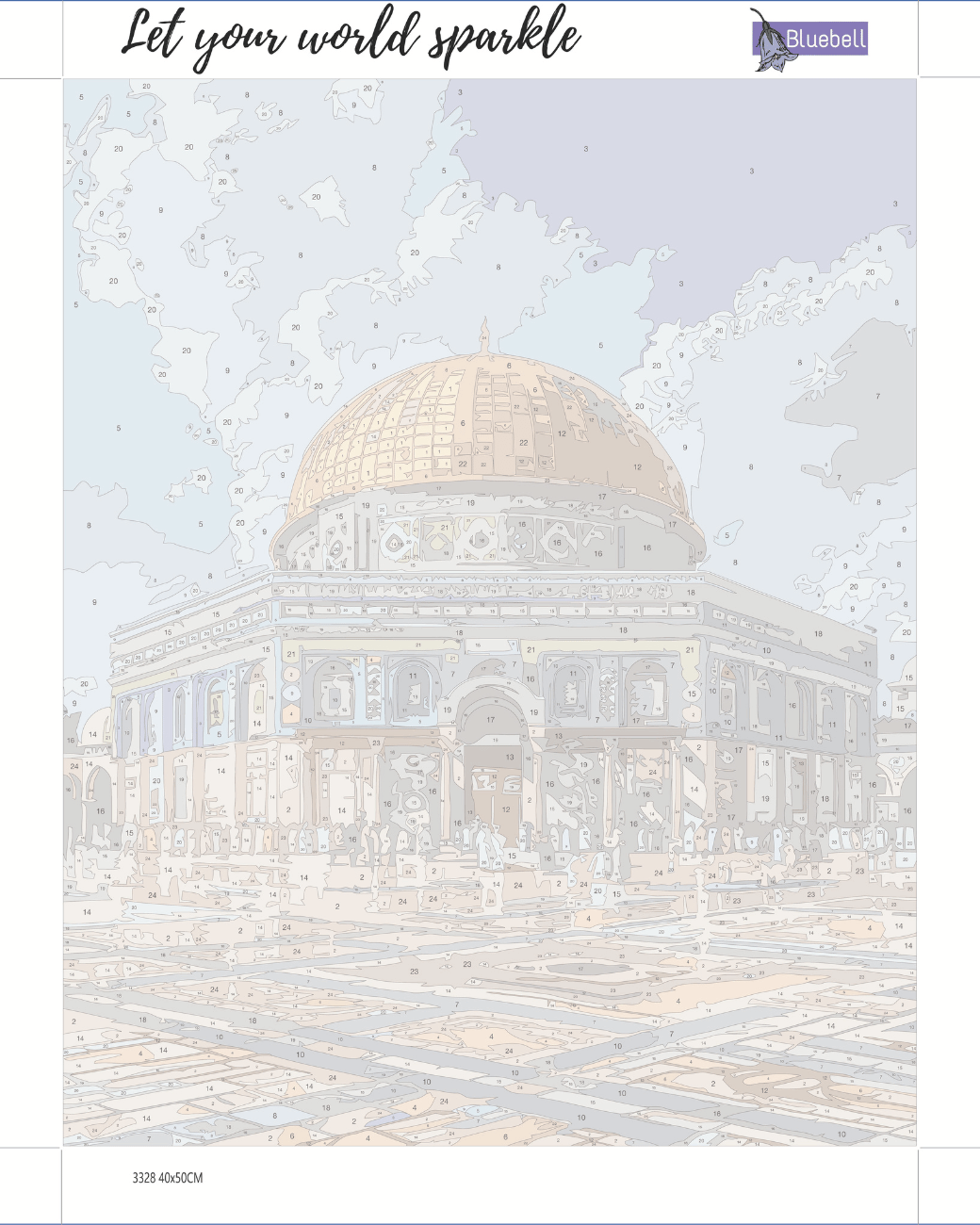 Divinity of aqsa paint by number