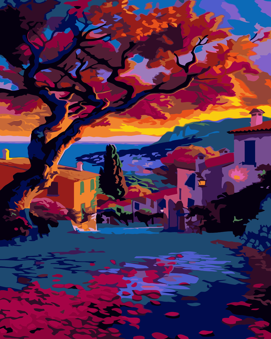 Ember evening paint by number