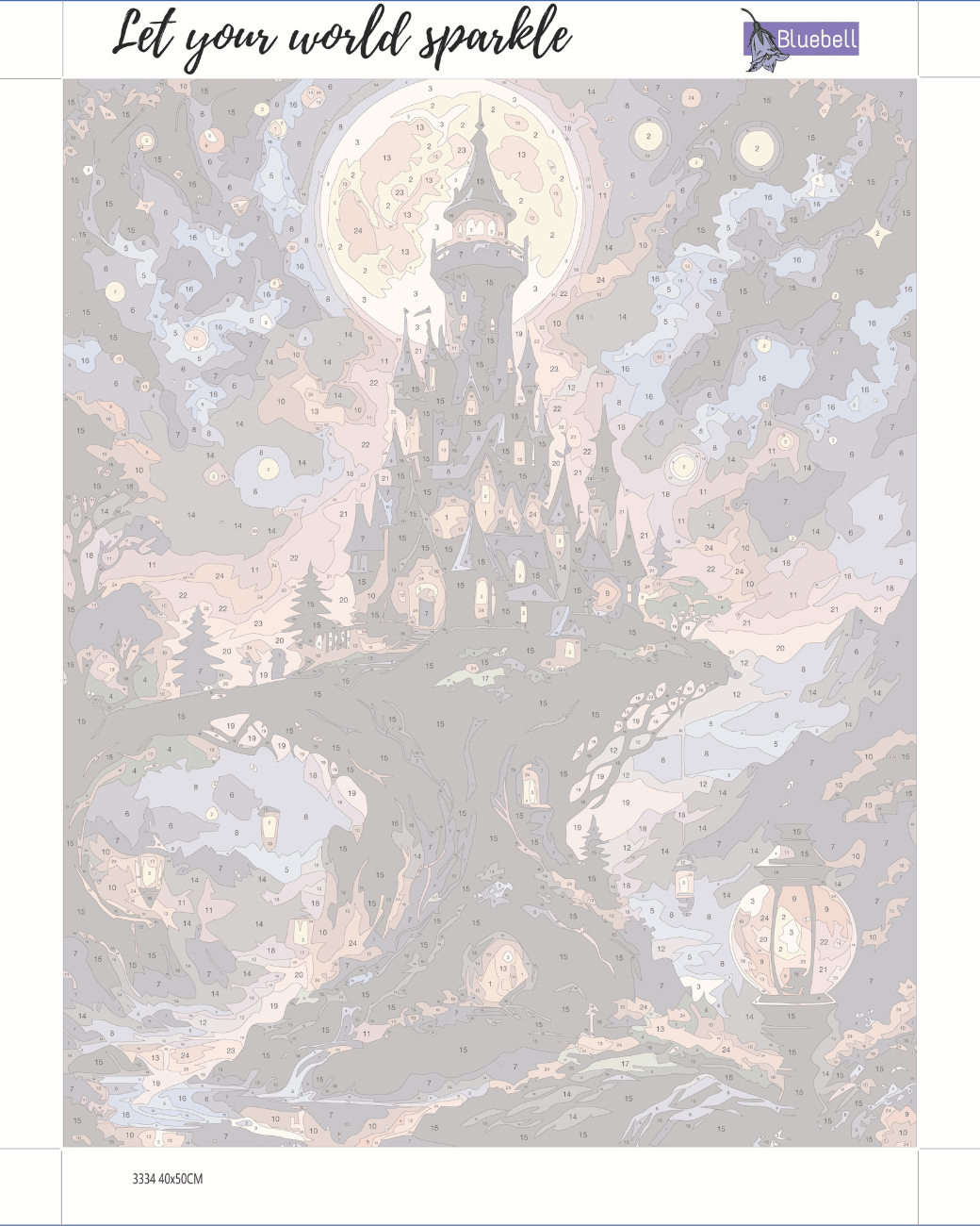 Castle of shadows paint by number