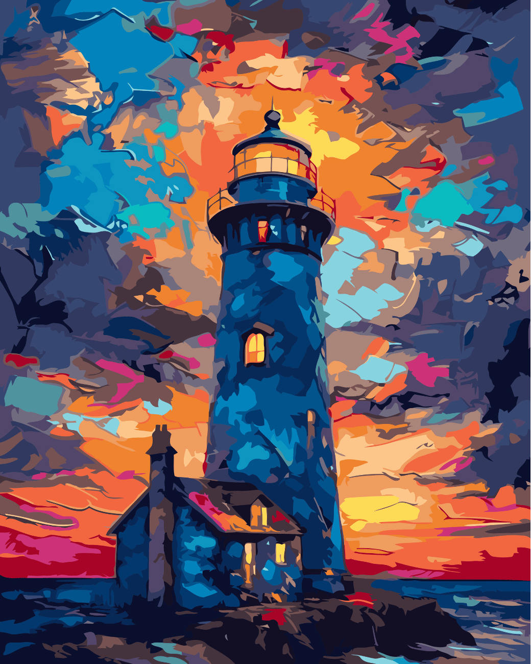 Solace tower paint by number