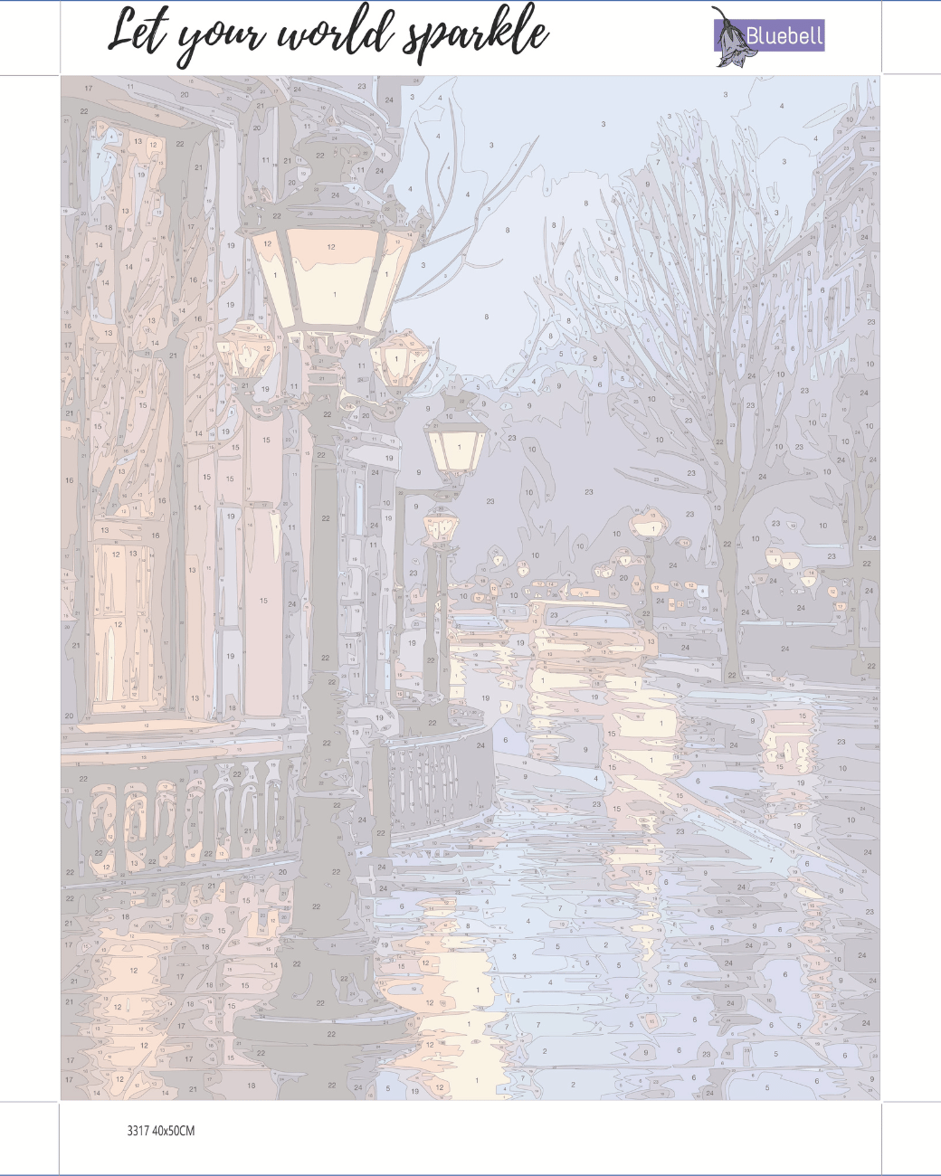 London rain paint by number