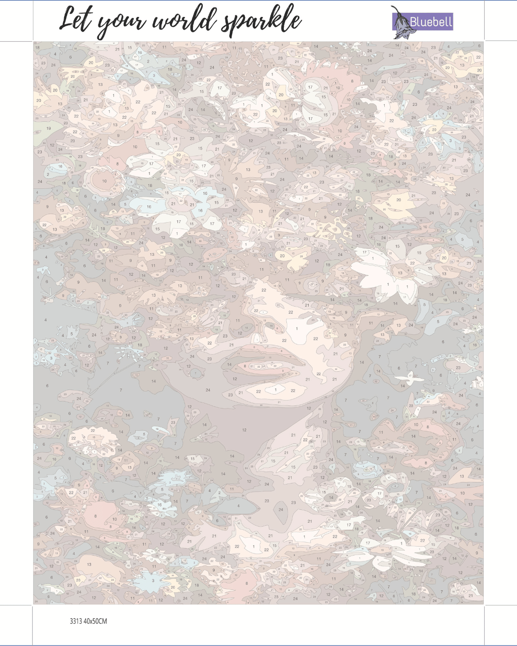Elusive muse paint by number