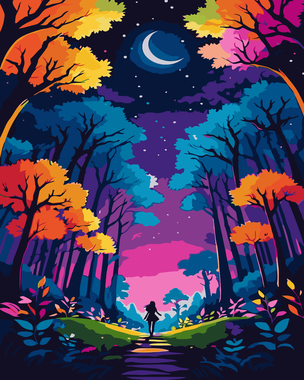 Fantasy walk paint by number