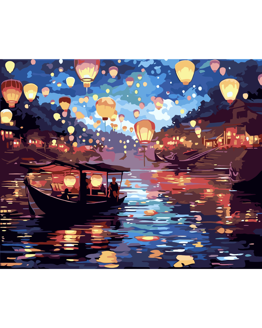Lantern Festival paint by number