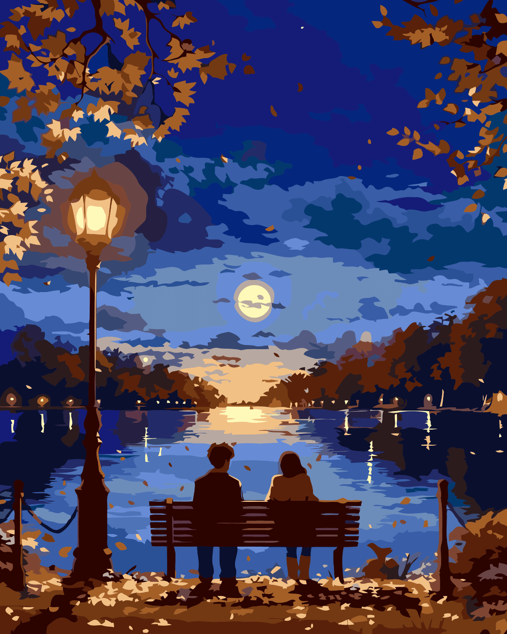Autumn calmness paint by number