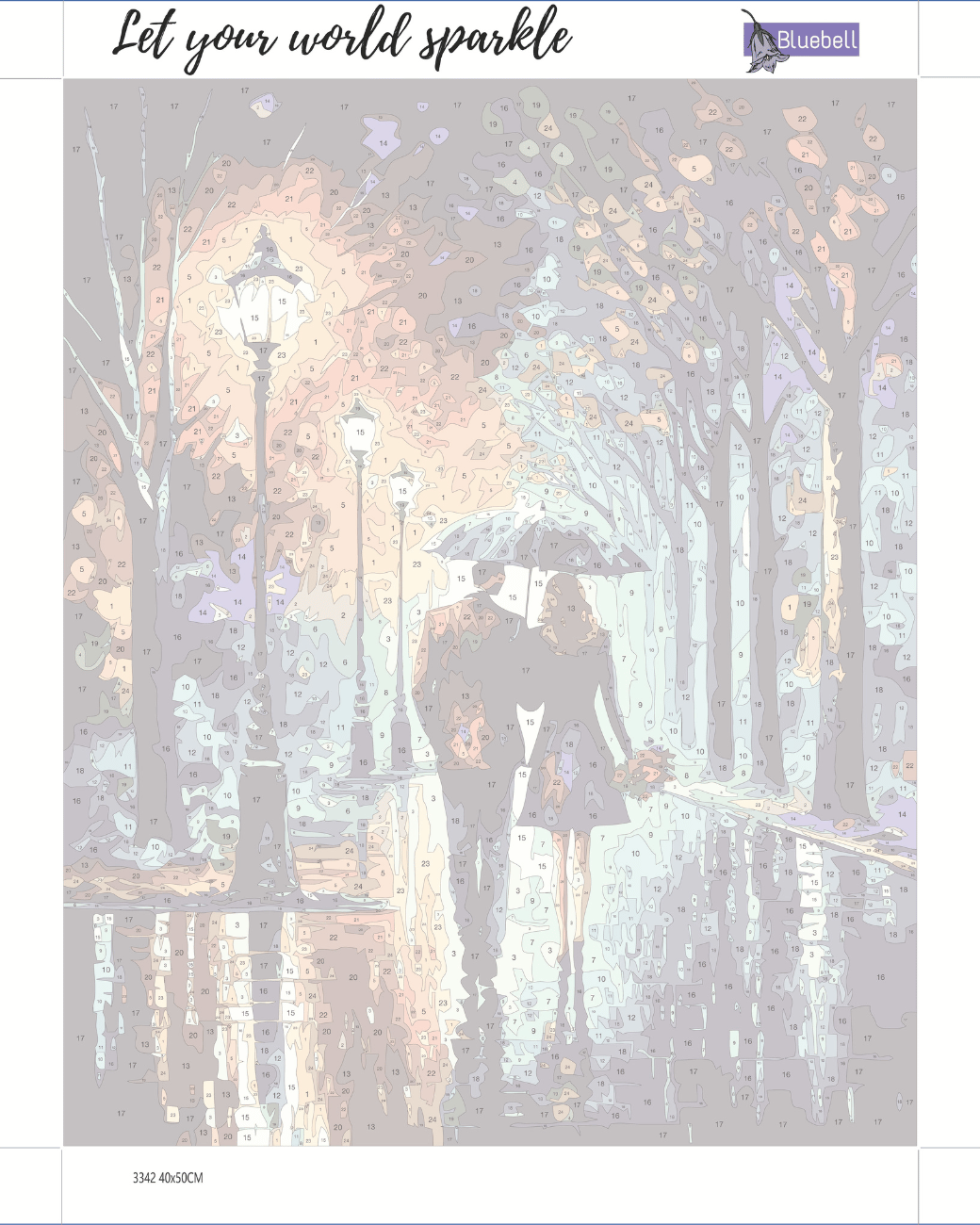 Evening stroll paint by number