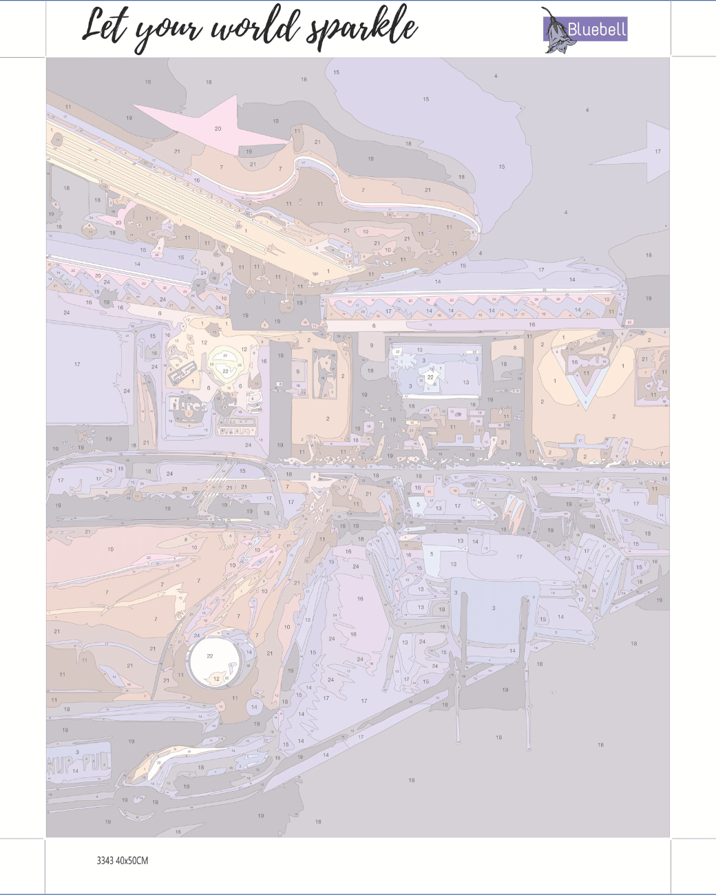 Retro Dinner paint by number