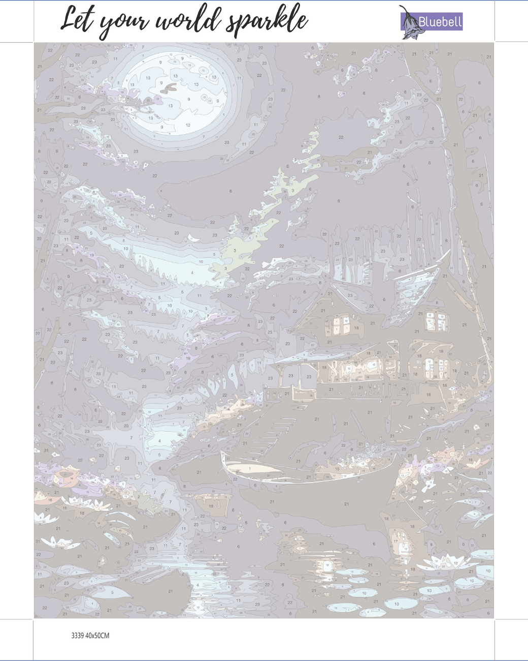 Ethereal night paint by number