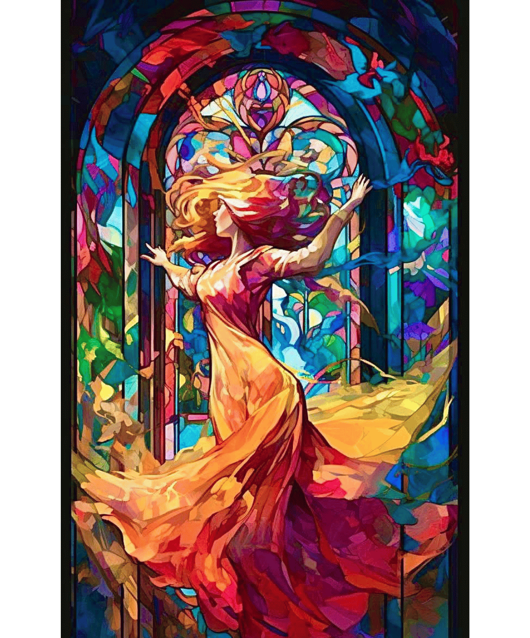 Mystical dance paint by number