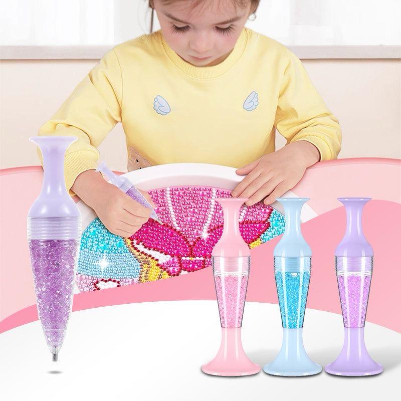 Diamond Art Pen With Flower Pot Shaped