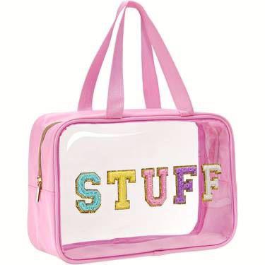 Chic Large-Capacity Waterproof PVC Makeup & Diamond Art Storage Bag