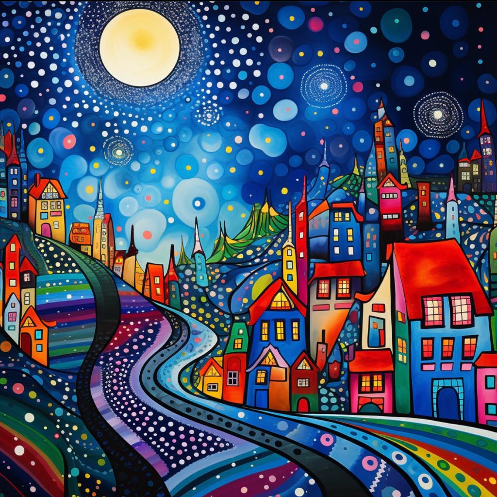 Abstract Wonderland - BlueBellpaintings