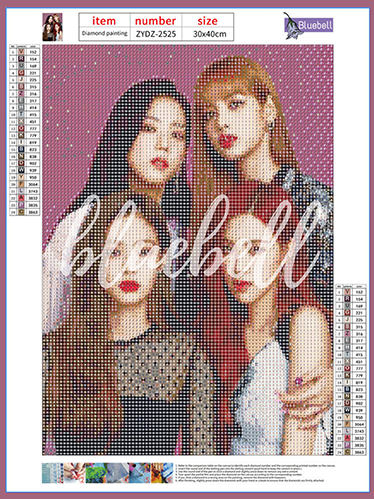 BLACK PINK DIAMOND PAINTING
